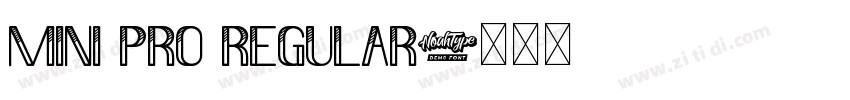 Mini Pro Regular字体转换